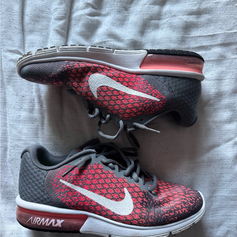 Nike Air Max Pink and Gray Shoes